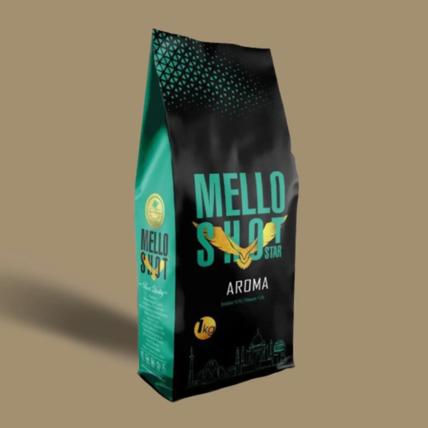 قهوه آروما ملوشات سبز 70 درصد عربیکا