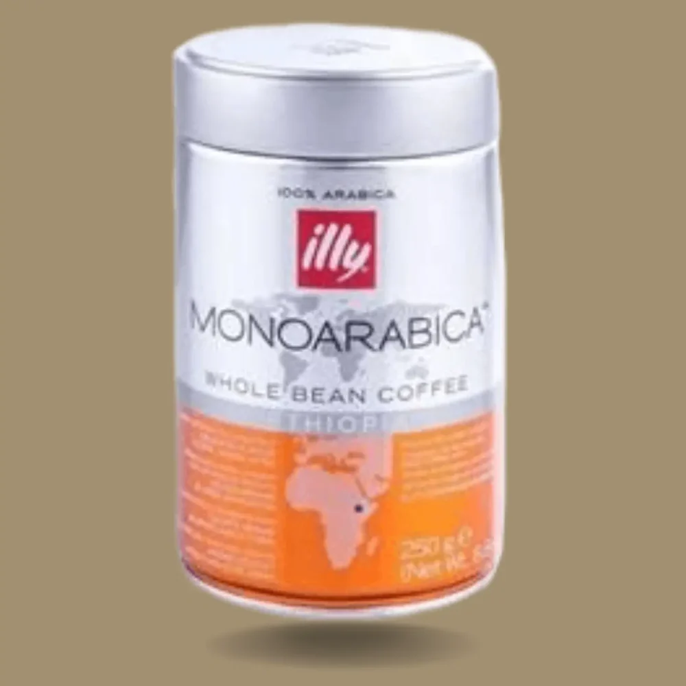 دان قهوه مونو عربیکا monoarabica اتیوپی illy 250 گرمی
